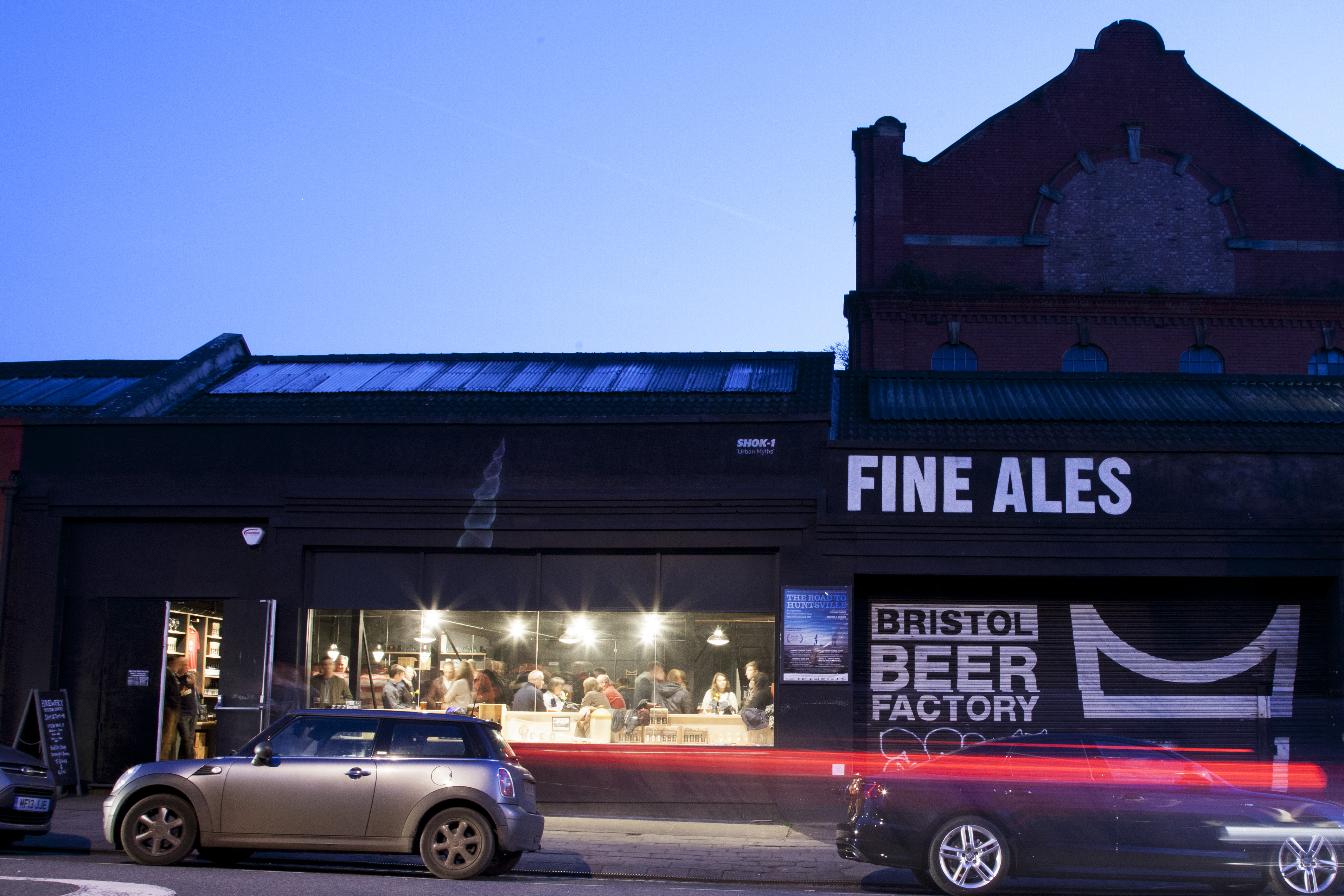 Tap Room at night
