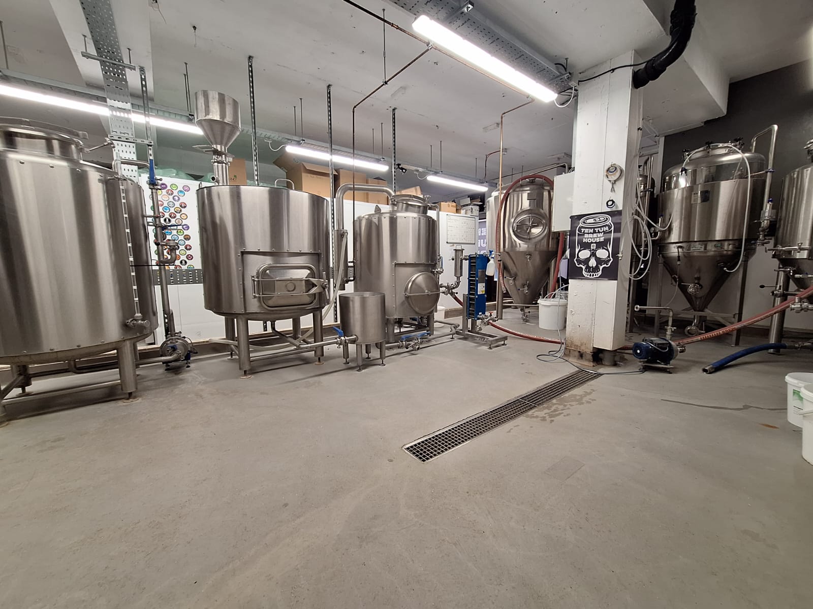 Ten tun brewhouse 
