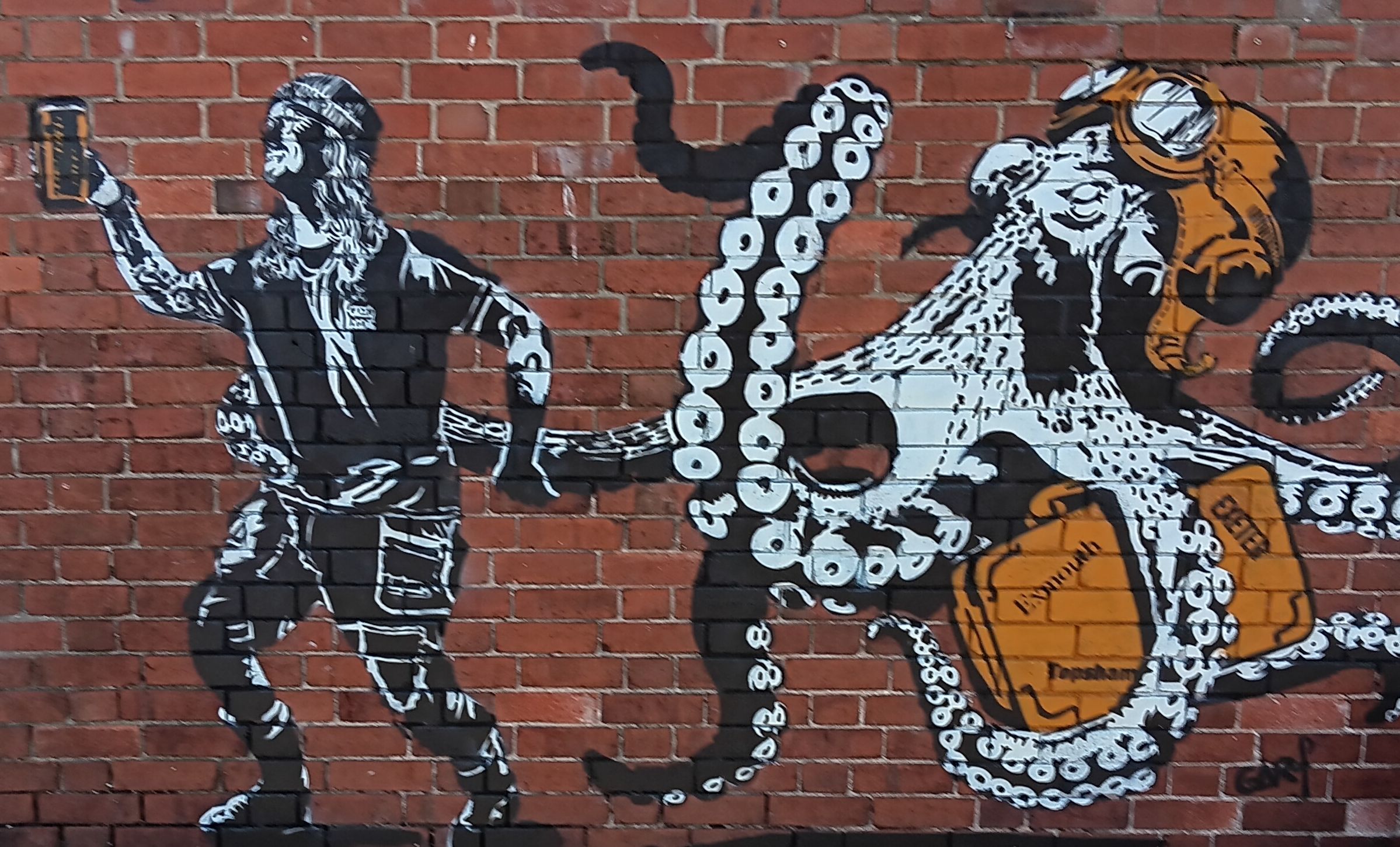 Milky the brewer and his pet octopus !