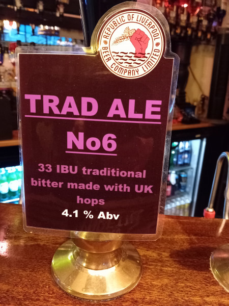 Stamps Republic of Liverpool Trad Ale No 6.