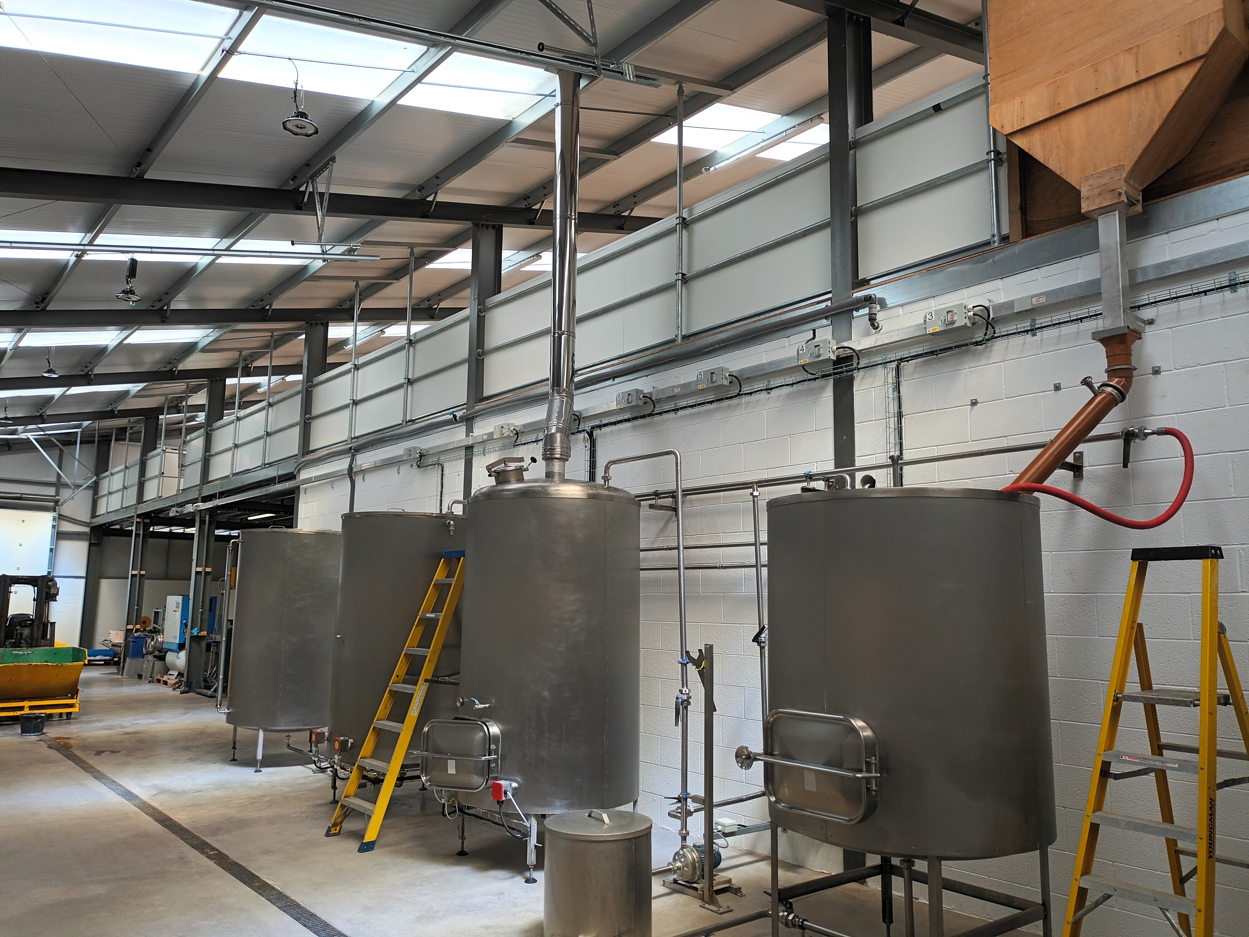 Mash and boilers.