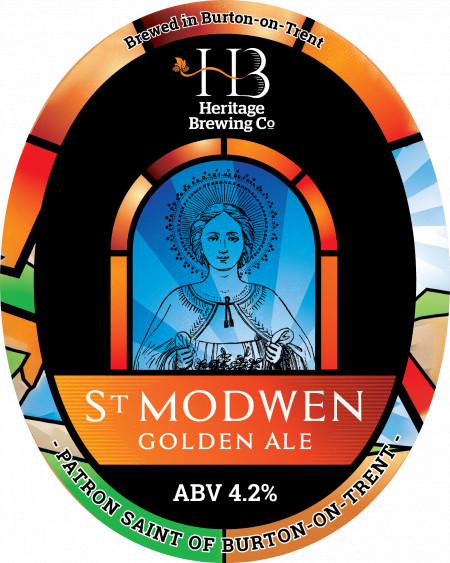 St Modwen Golden Ale pump clip