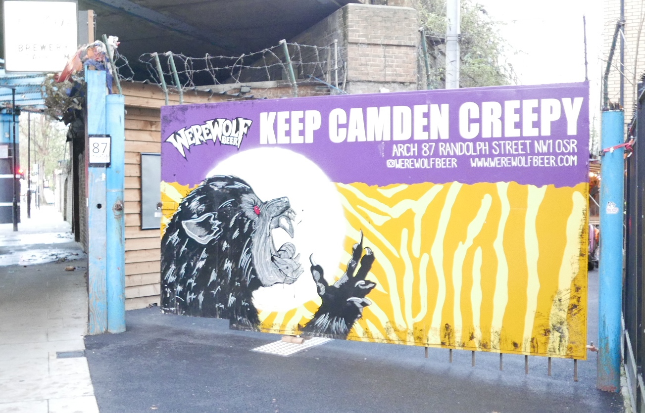 Banner outside the brewery