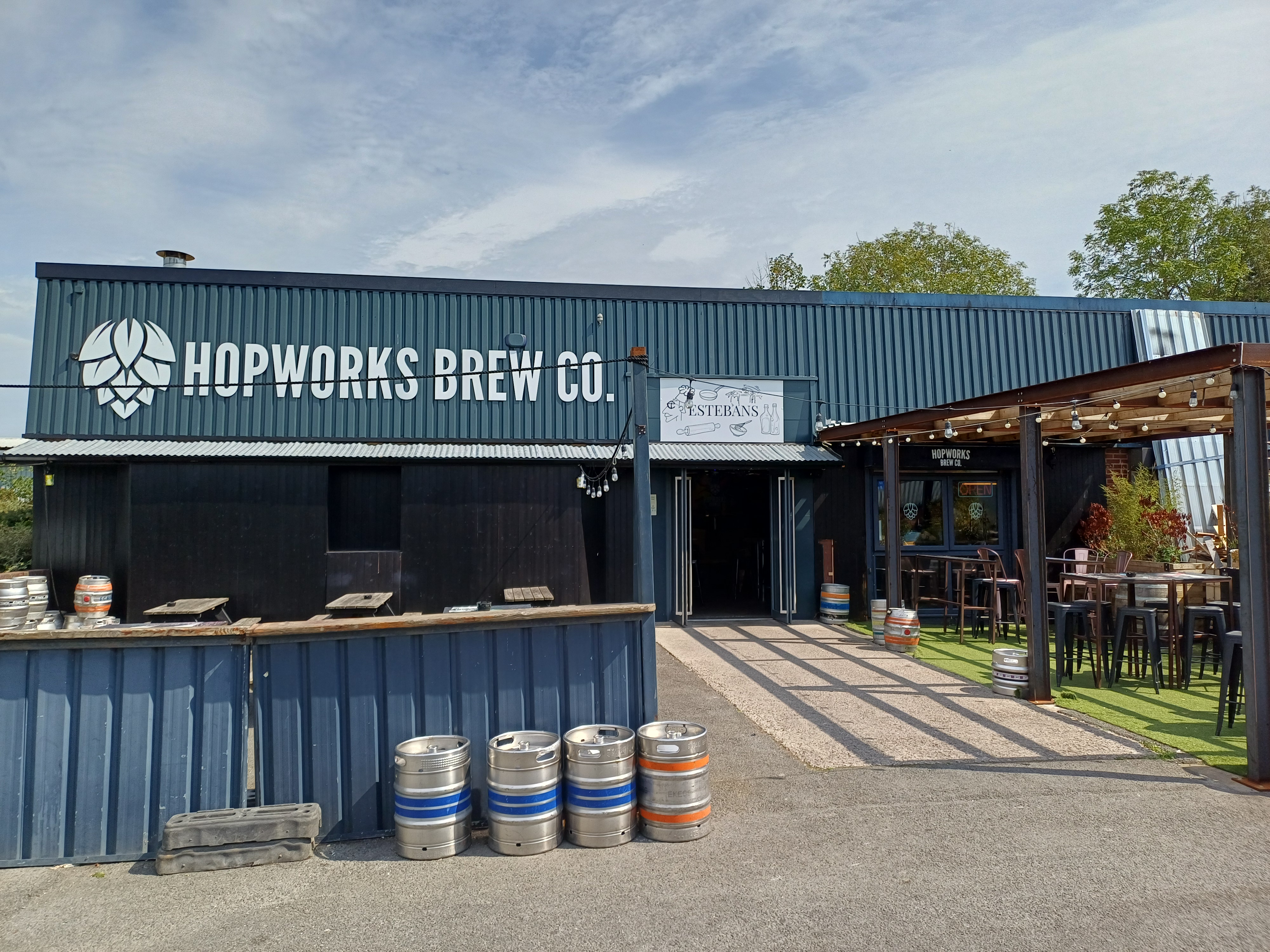 Brewery and beer garden