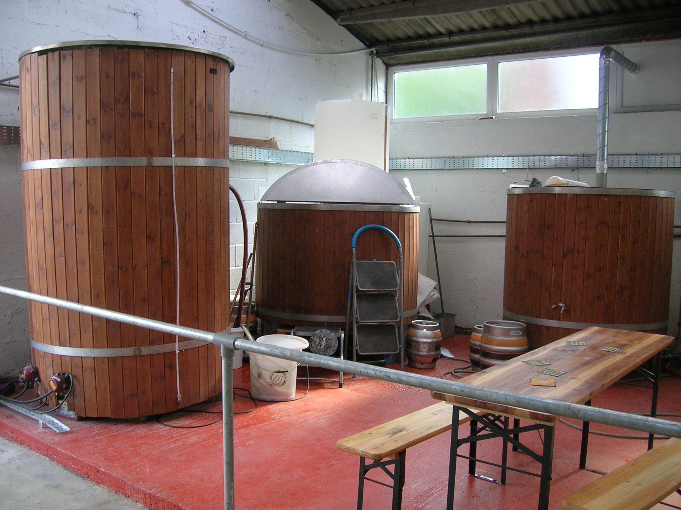 Hot liquor tank & mash tun...