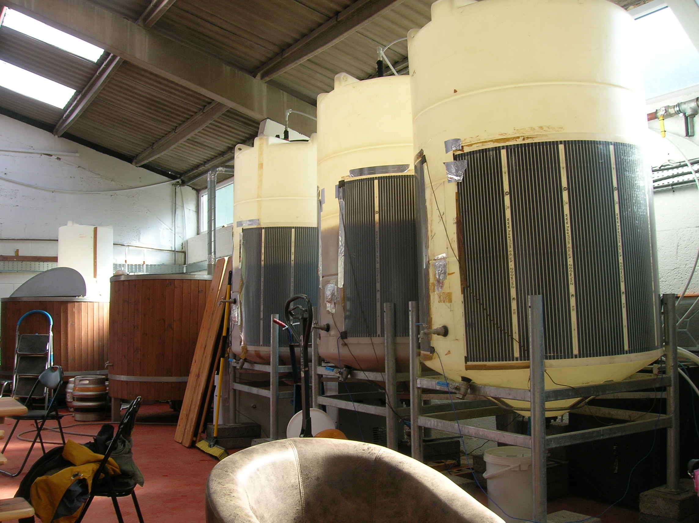 Conditioning tanks...