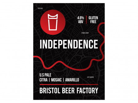 Independence - Cask Ale Pump Clip