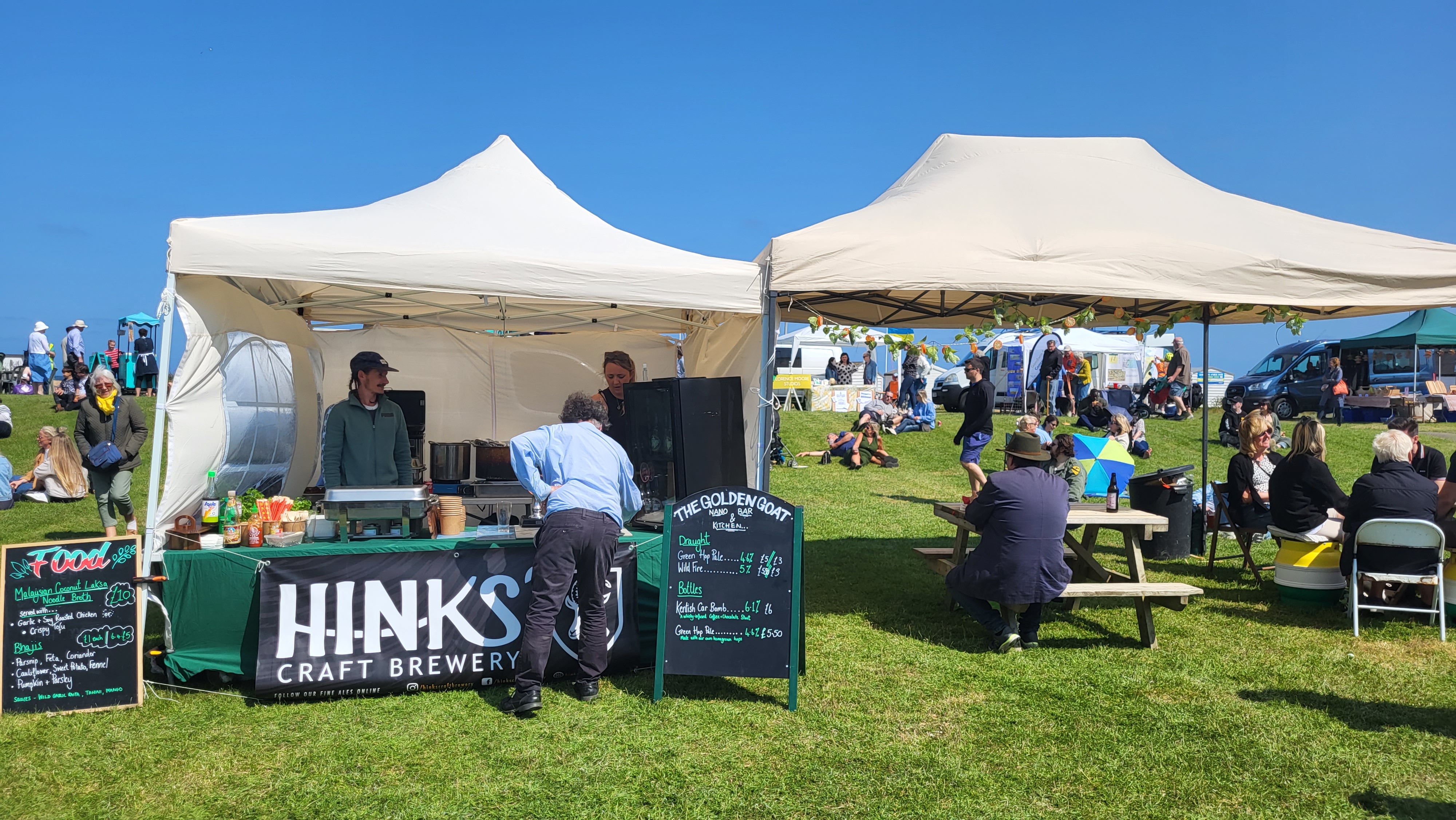 Hinks brewery gazebo stall