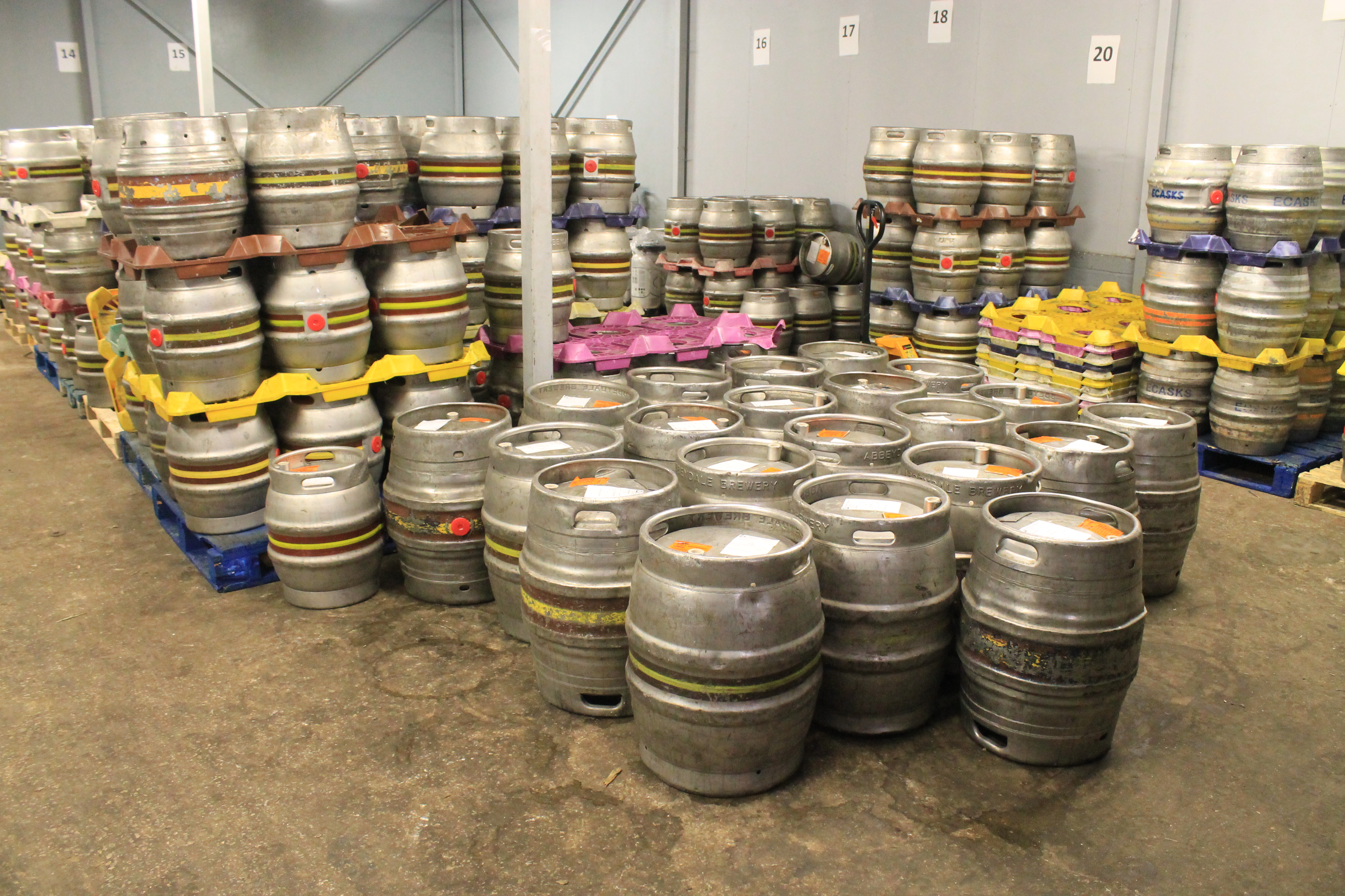 Casks at Abbeydale Brewery