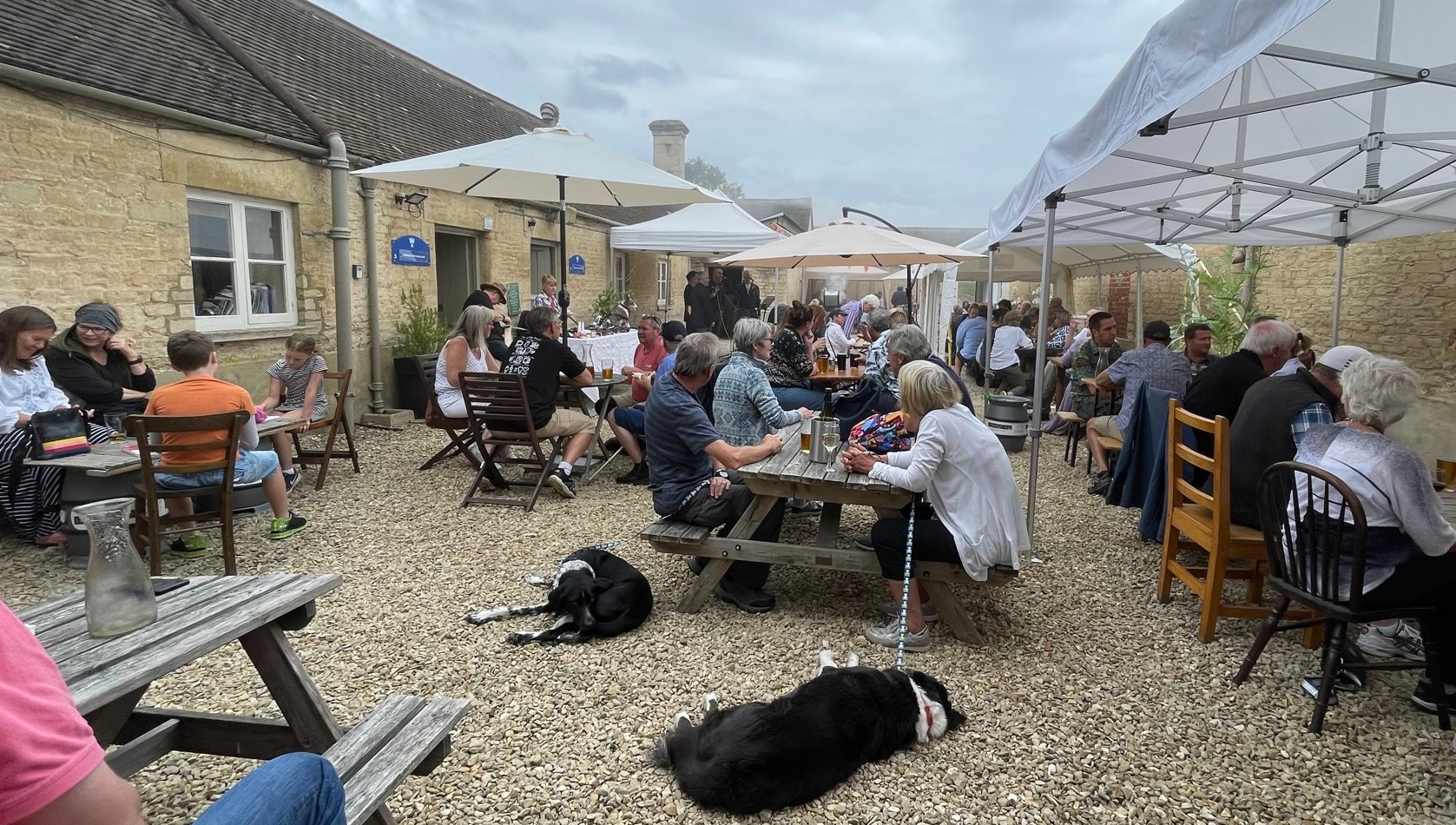 Brewery courtyard