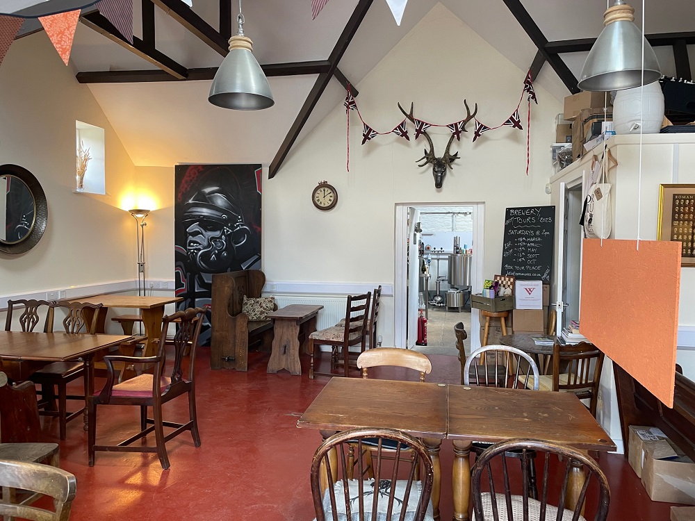 Inside tap room