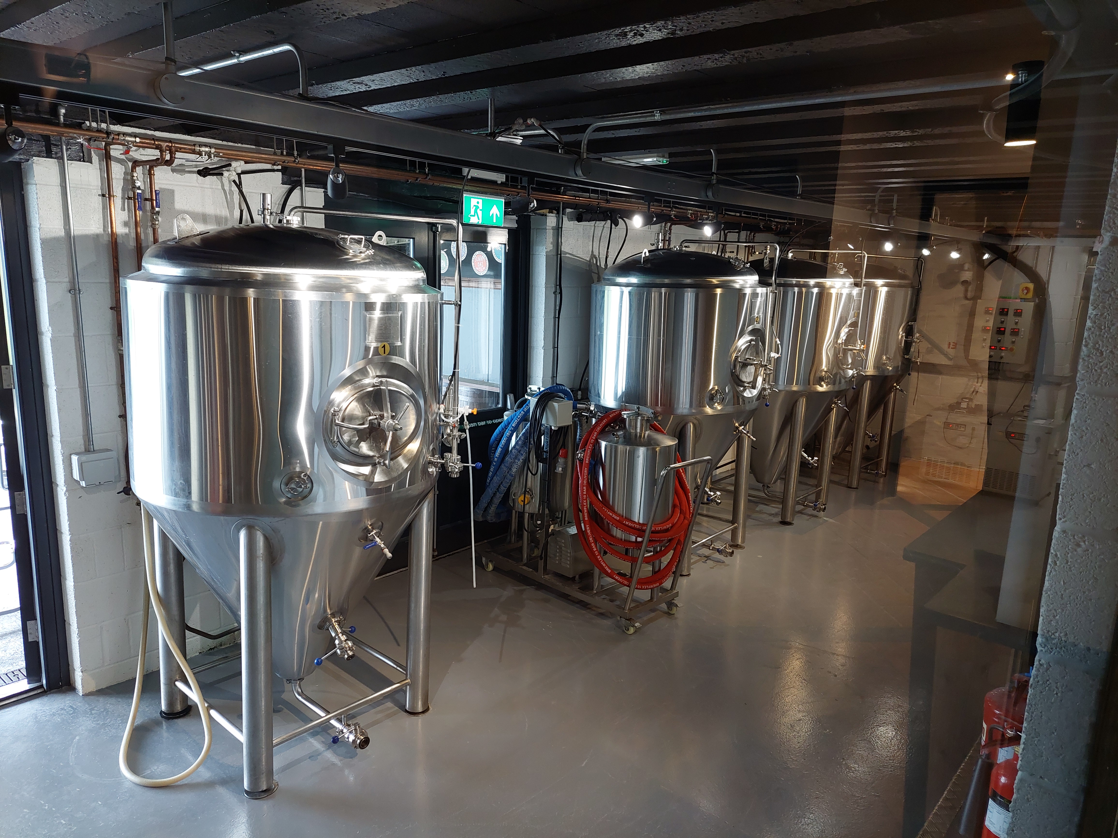 Inside Cardigan brewery